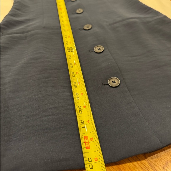 Women’s size medium Abercrombie & Fitch navy blue Mara mini vest dress - Picture 12 of 12